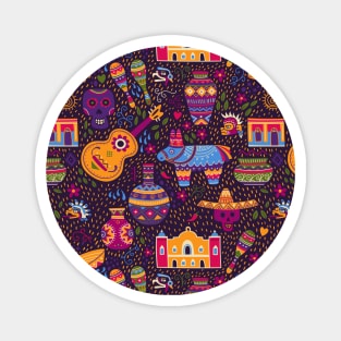 Mexico colorful pattern Magnet